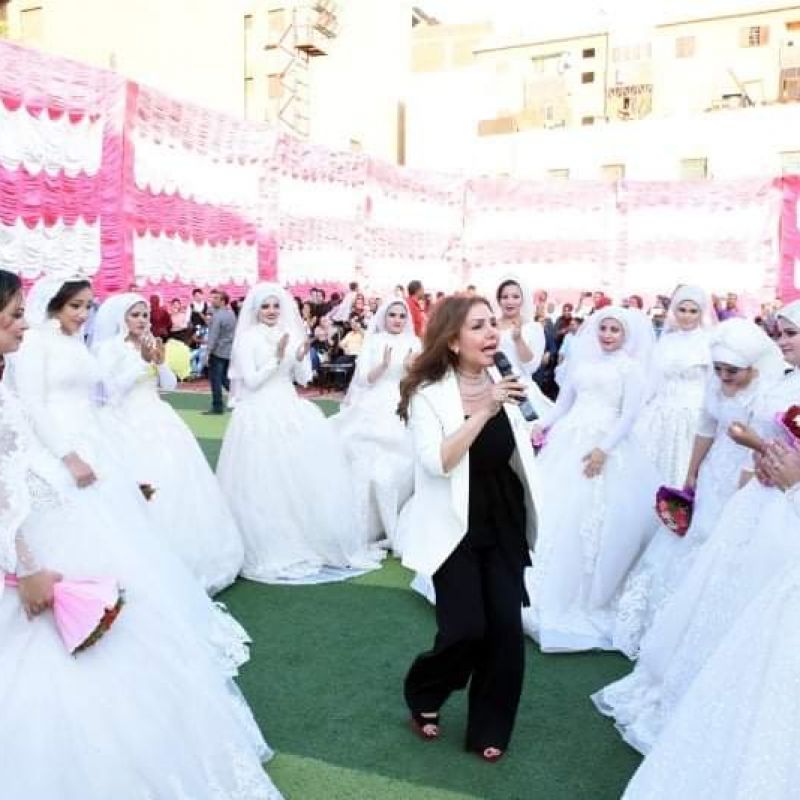 وزير التموين ومحافظ الشرقية يشهدان حفل زفاف جماعي لـ 20 عريس وعروسة بدار التربية للبنين بالزقازيق