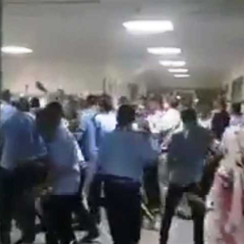 اشتباكات بين أمن المستشفى الجامعى بسوهاج وأسرة مريض