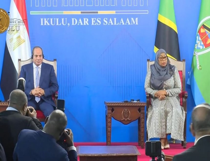 الرئيس السيسي ورئيسة تنزانيا يشهدان التوقيع على عدد من الاتفاقيات ومذكرات التفاهم