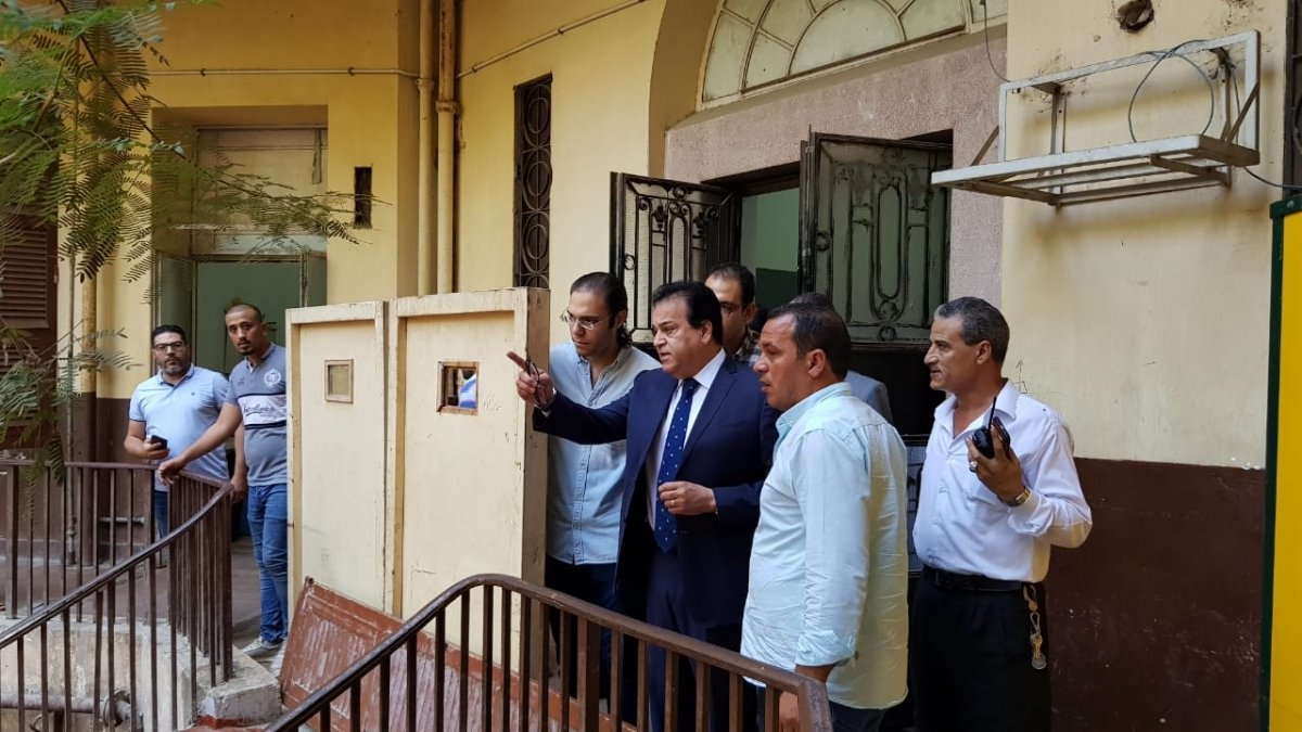 وزير التعليم العالي يتفقد سير أعمال تطوير مستشفى 185للطوارئ