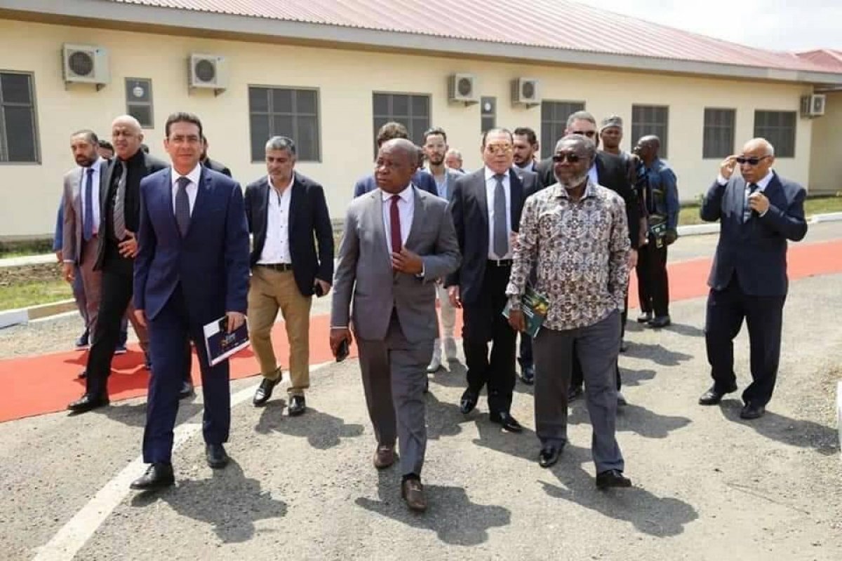 The opening ceremony of one of the major hospitals carried out with Egyptian hands and expertise in Ghana