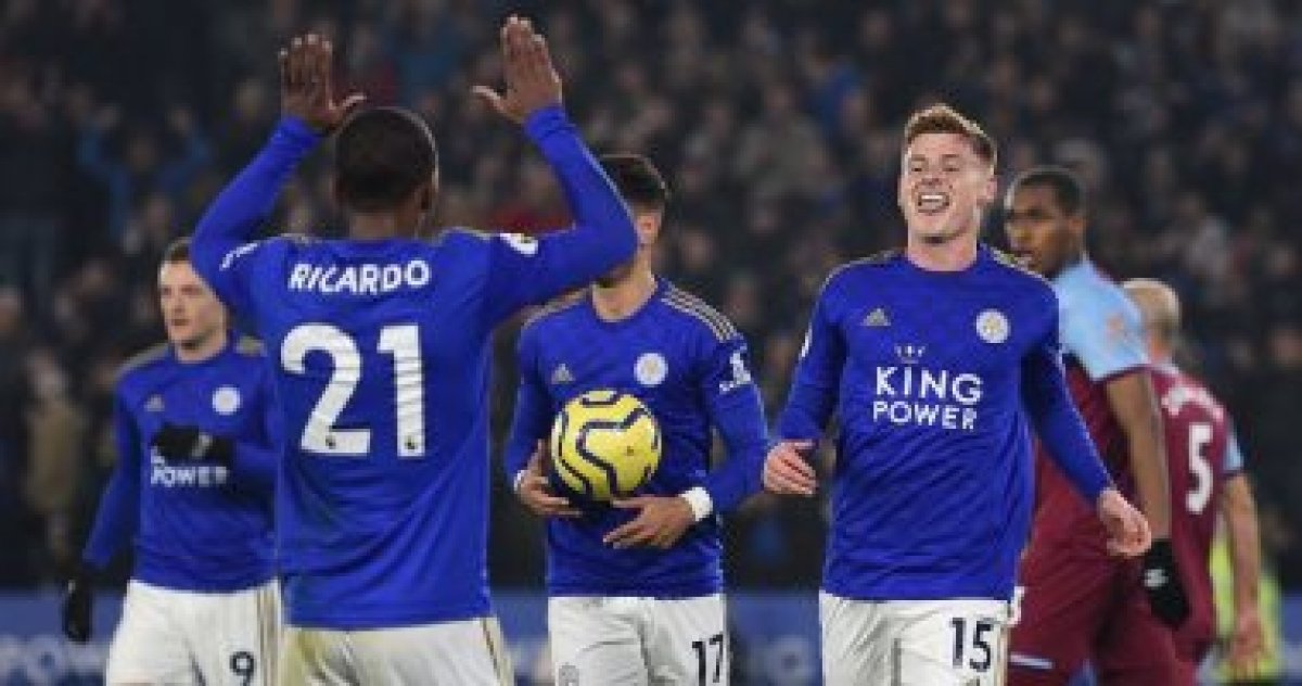 ليستر سيتي يسحق وست هام برباعية فى الدوري الانجليزي..