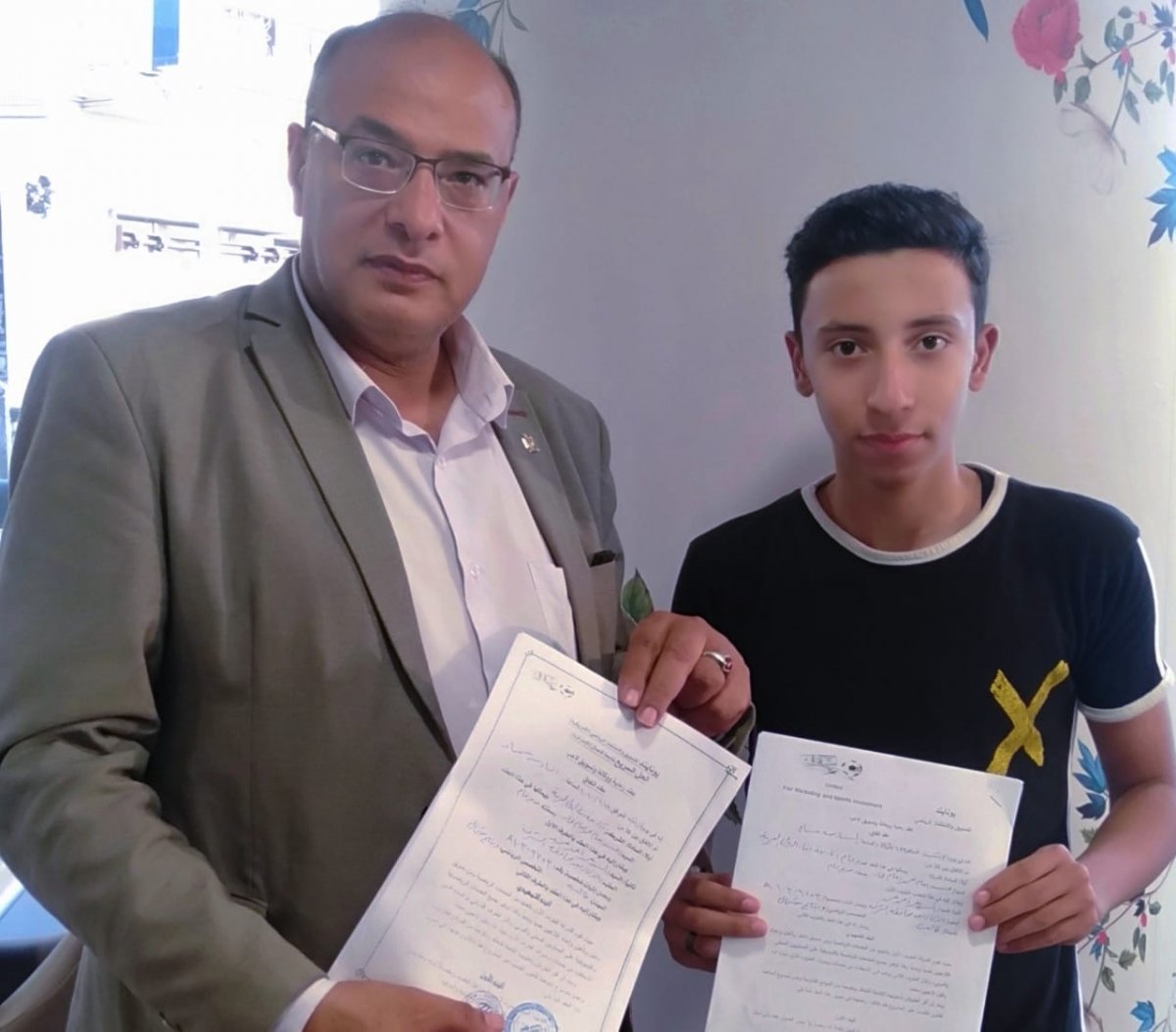 يعلن المستشار حسن عمار عن تعاقد اللاعب محمد حسن مع مؤسسة يونايتد لتسويق الاعبين فى جميع أنحاء العالم