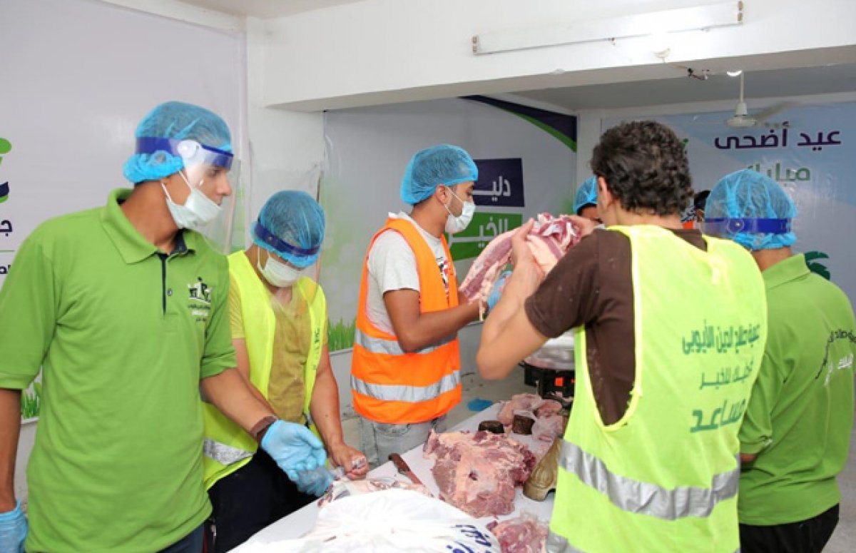 توزيع لحوم الأضاحي على 56 ألف مستفيد من الأسر الأكثر احتياجا خلال العيد بالفيوم | صور