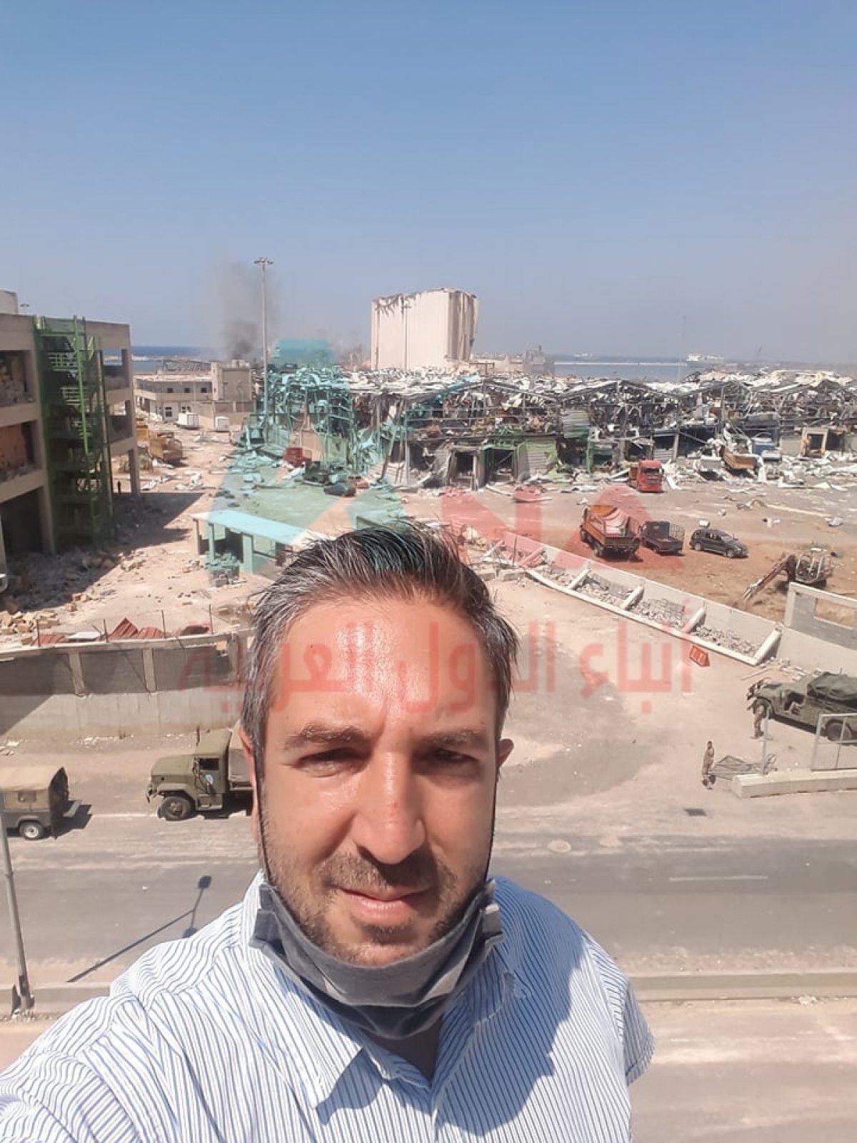 كاميرا أنباء الدول العربية توثق انفجار مرفأ بيروت من زوايا مختلفة.. فيديو