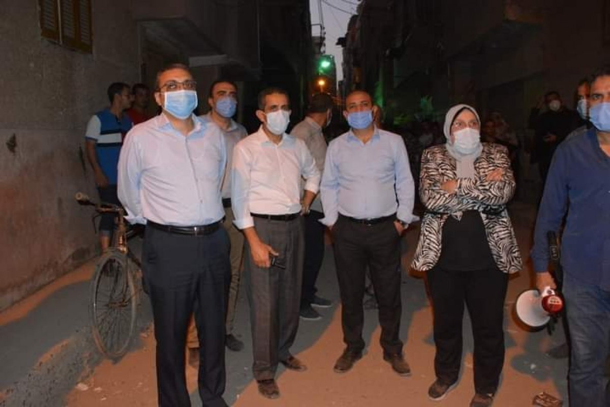 انهيار منزل في طنطا بالغربية... ومتابعة محافظ الغربية للحادث