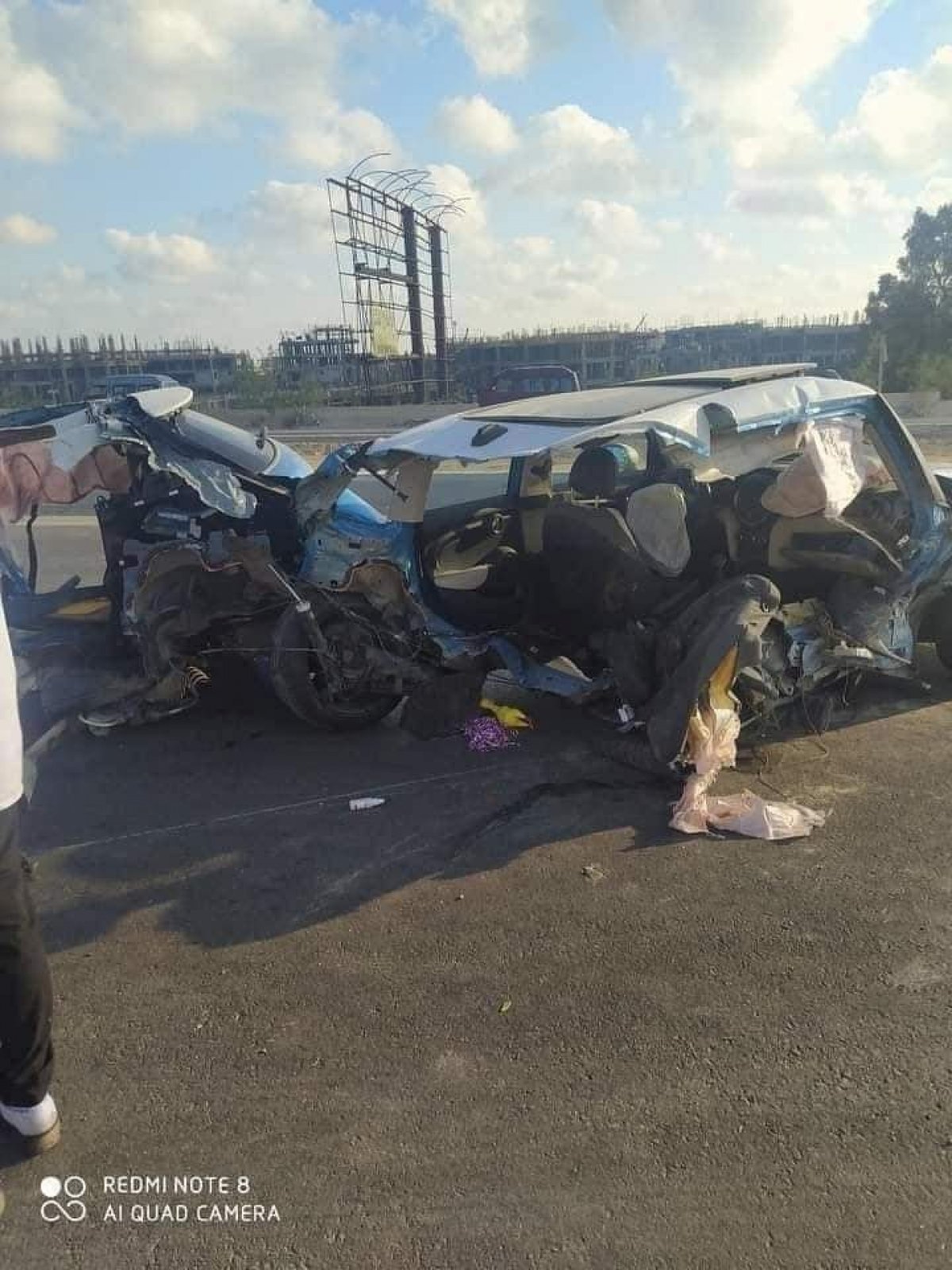 حادثة علي طريق الساحل الشمالي