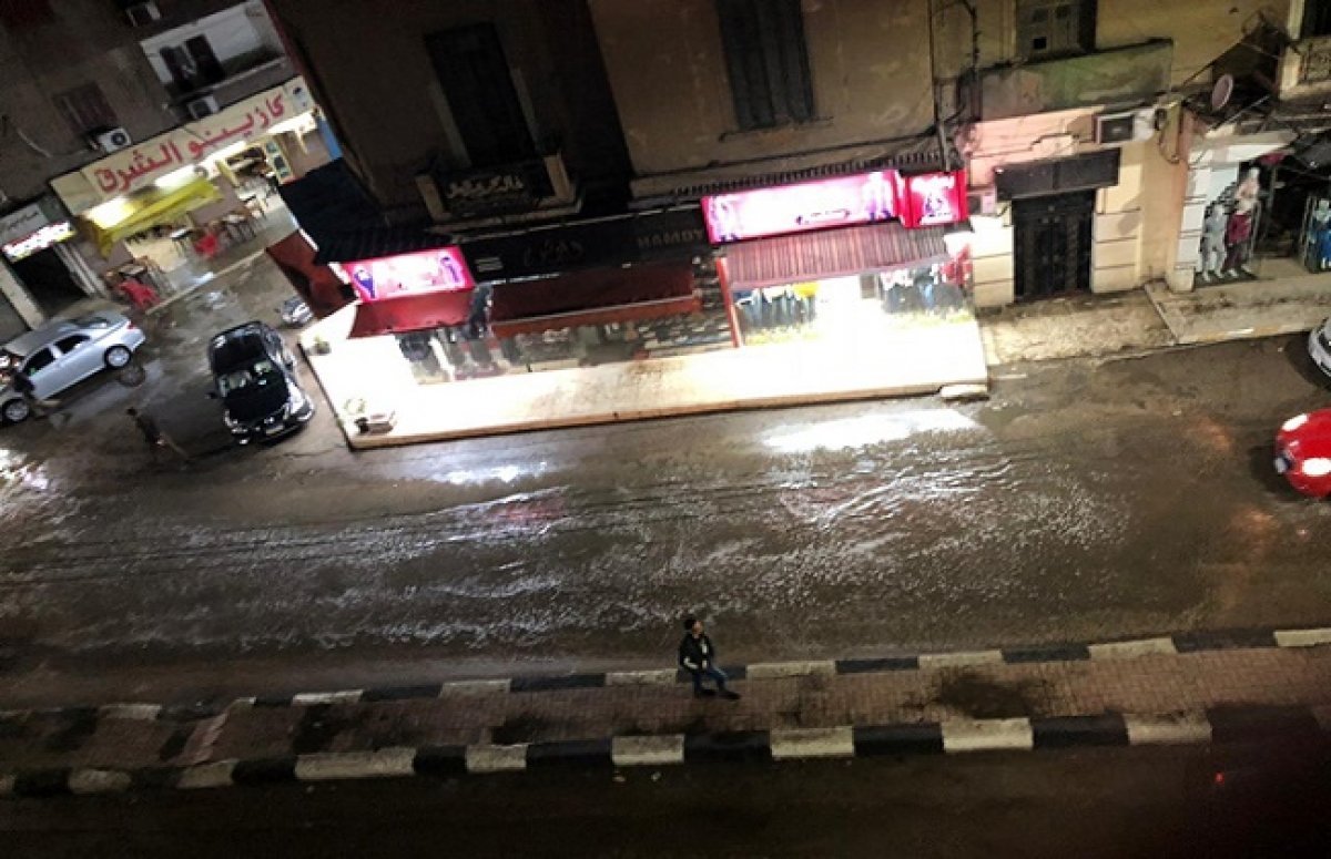 استمرار هطول الأمطار على مدن وقرى كفرالشيخ