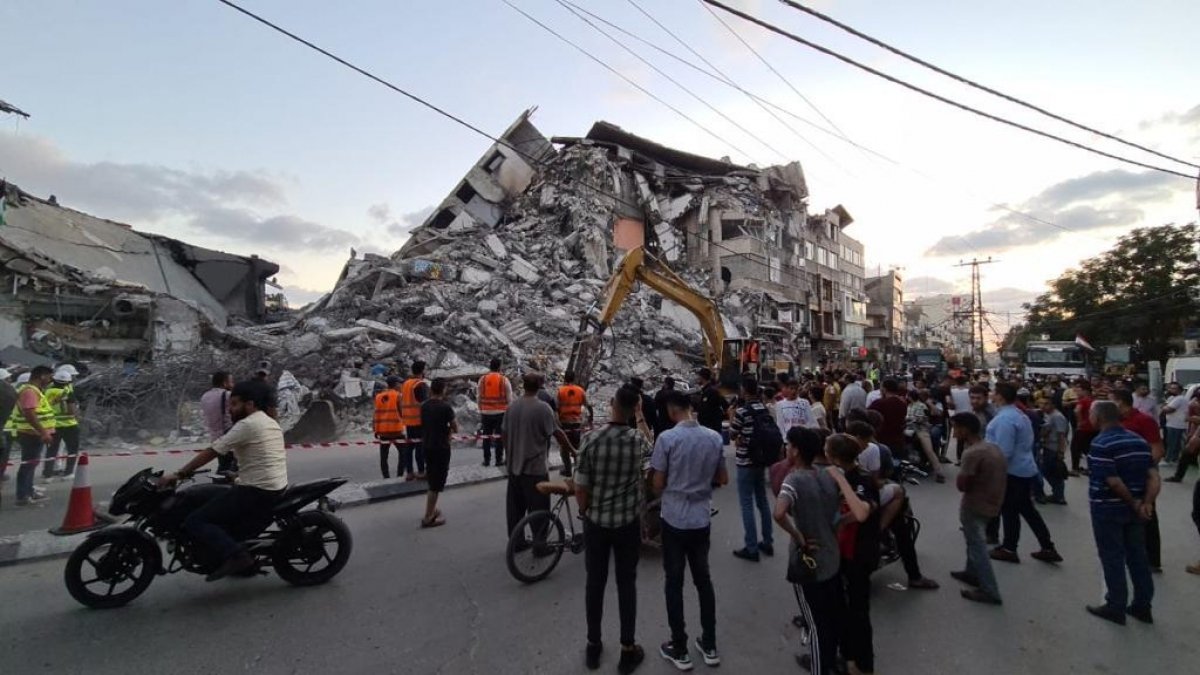 مصر دولة أفعال..إزالة الركام والدمار الذى خلفه العدوان الإسرائيلى في غزة