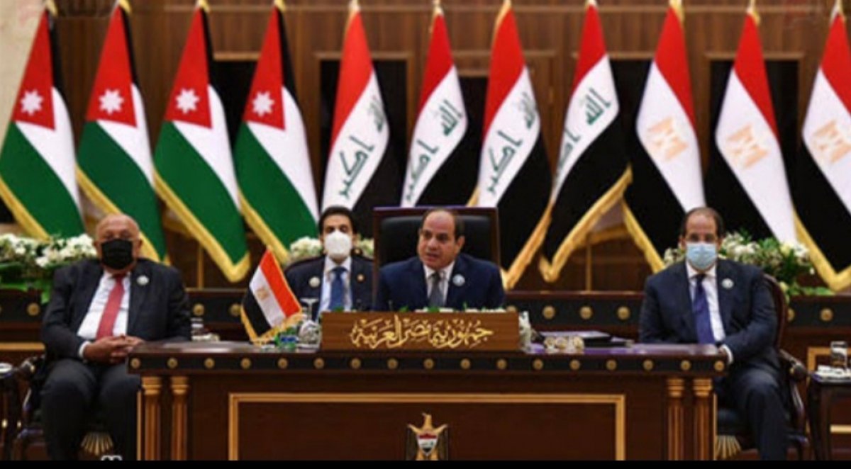 السيسى:  "مصر حريصة على تشيين مرحلة جديدة من التعاون البناء على الصعيد الثلاثى بين مصر و العراق والاردن"