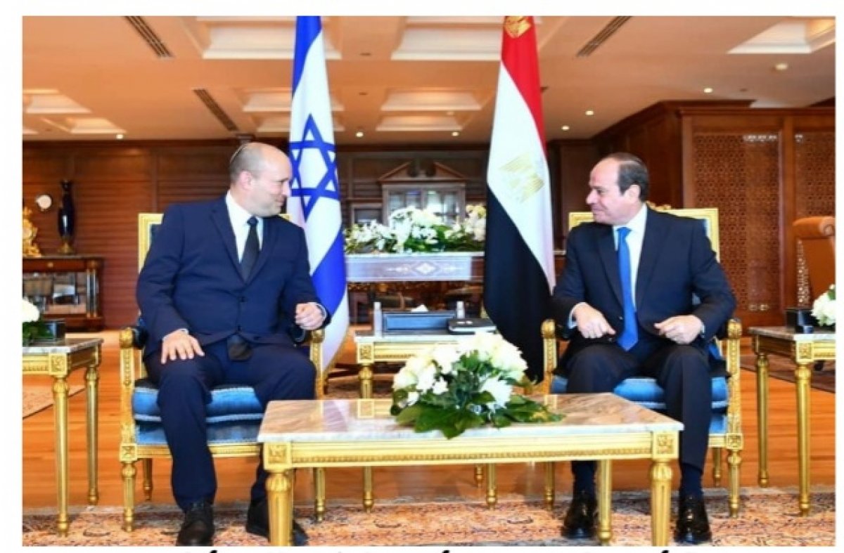 السيسى يلتقى برئيس الوزراء الإسرائيلى بشرم الشيخ