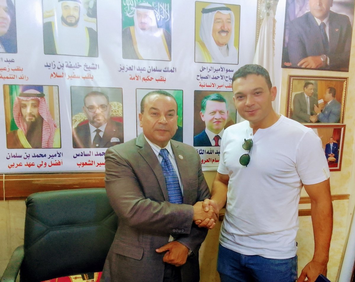  تبادل طلابى بين الشعوب العربية والولايات المتحدة الأمريكية فى التعليم والتدريبMinister Plenipotentiary Abdulaziz Hammad and Professor Ibrahim Masoud