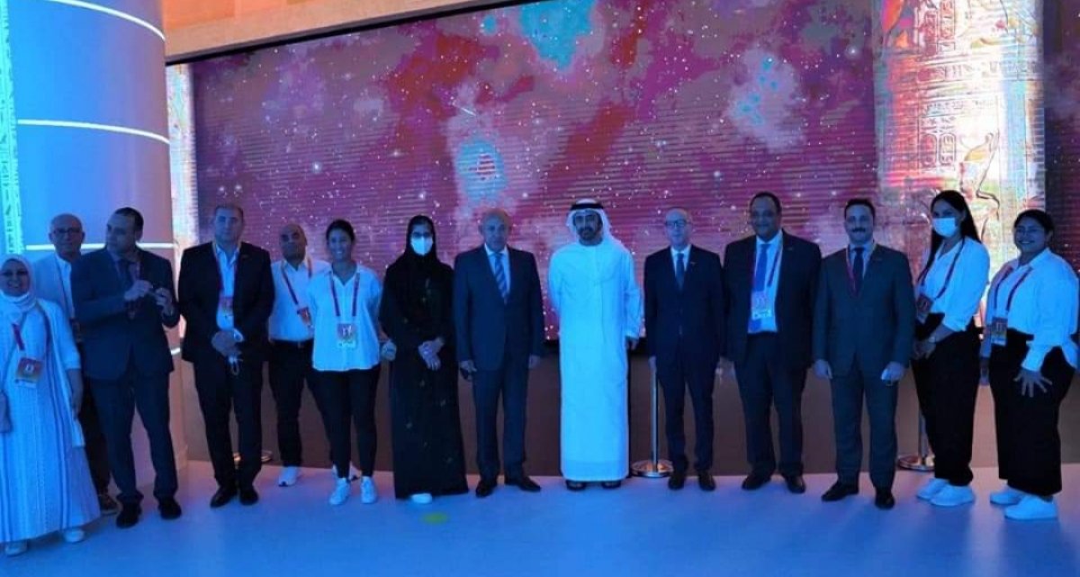 وزير الخارجية الإماراتي يزور الجناح المصري باكسبو 2020 دبي