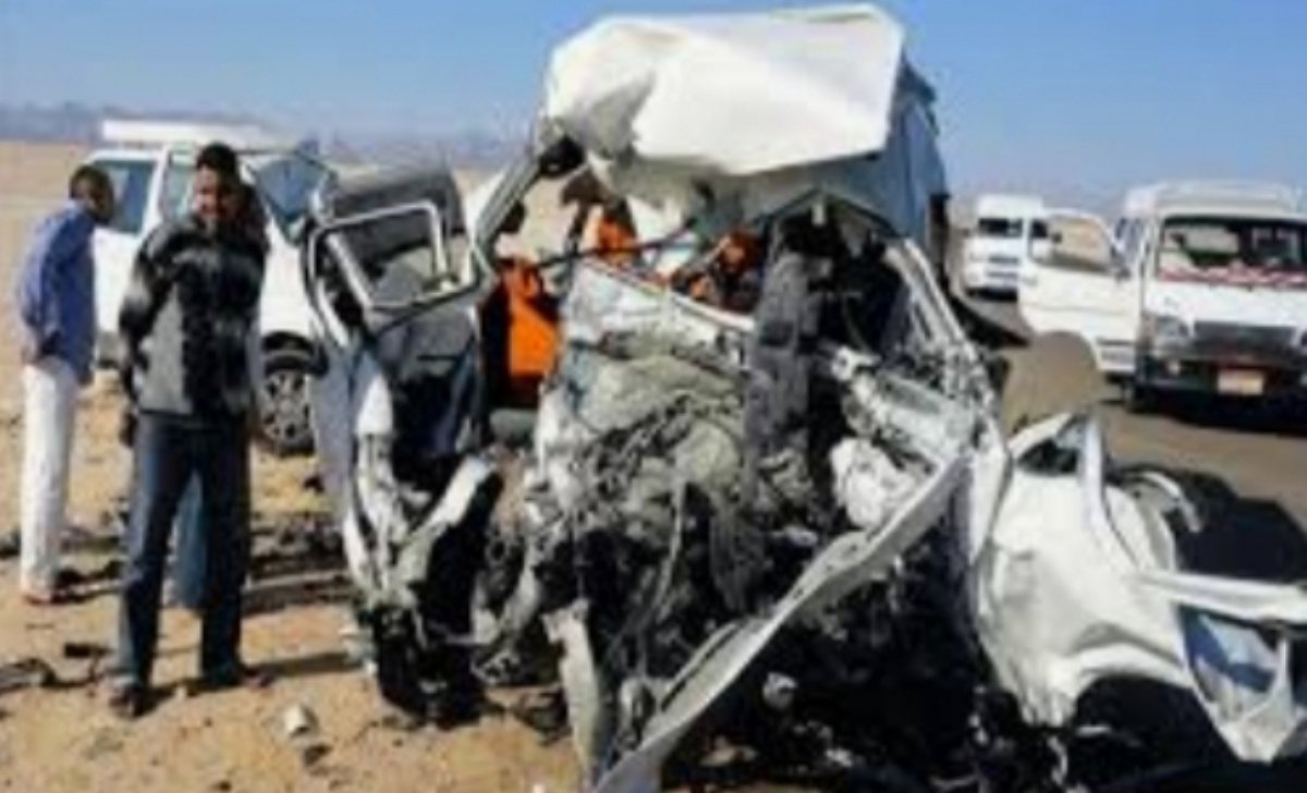 حادث بالطريق الزراعي بالمنيا 