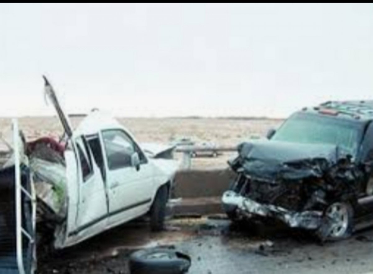 حادث اصطدام سيارتين بطريق الاسكندرية الصحراوي 