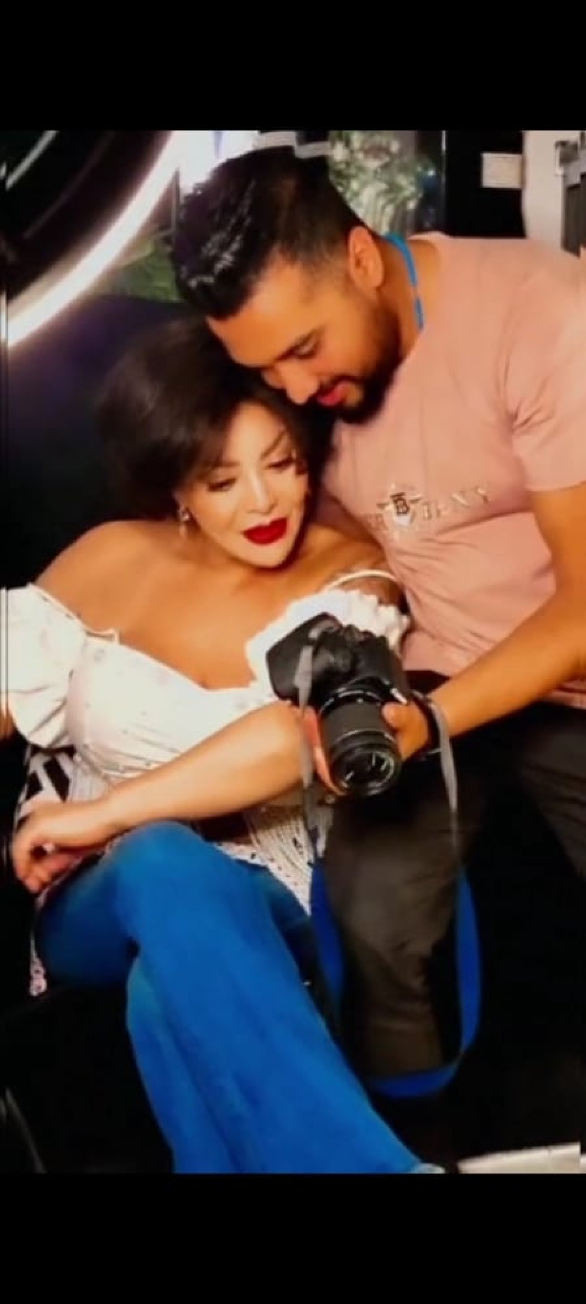 الفنانة ليلى غفران تستعد جلسة تصوير 2022