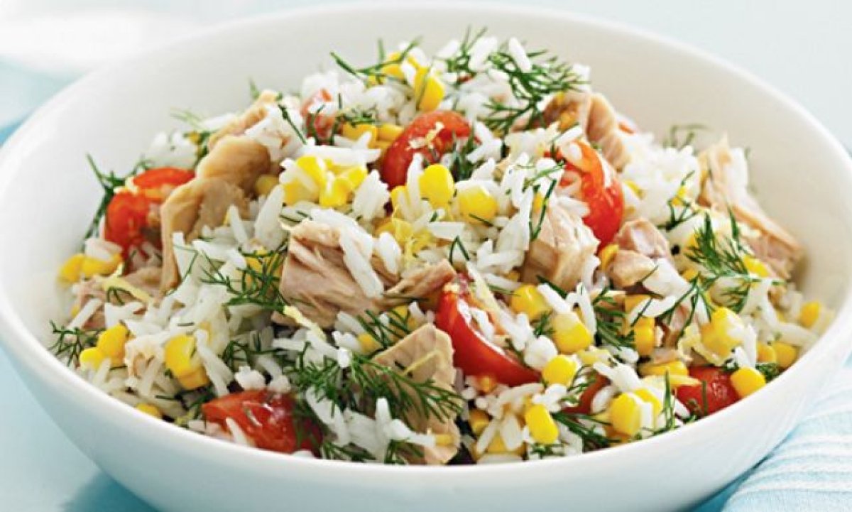 للحمية الغذائية، لك طريقة تحضير سلطة التونة مع الأرز