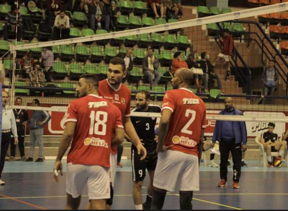 رجال طائرة الأهلي يفوز على طلائع الجيش في الدوري