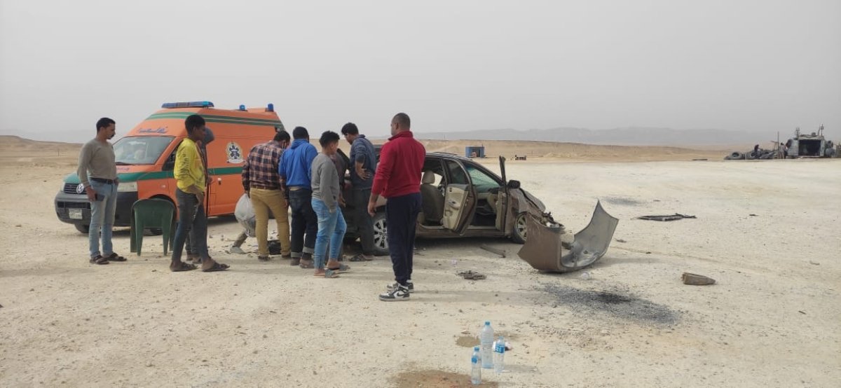 إصابة 8 أشخاص في حادث تصادم بطريق السويس الإسماعيلية