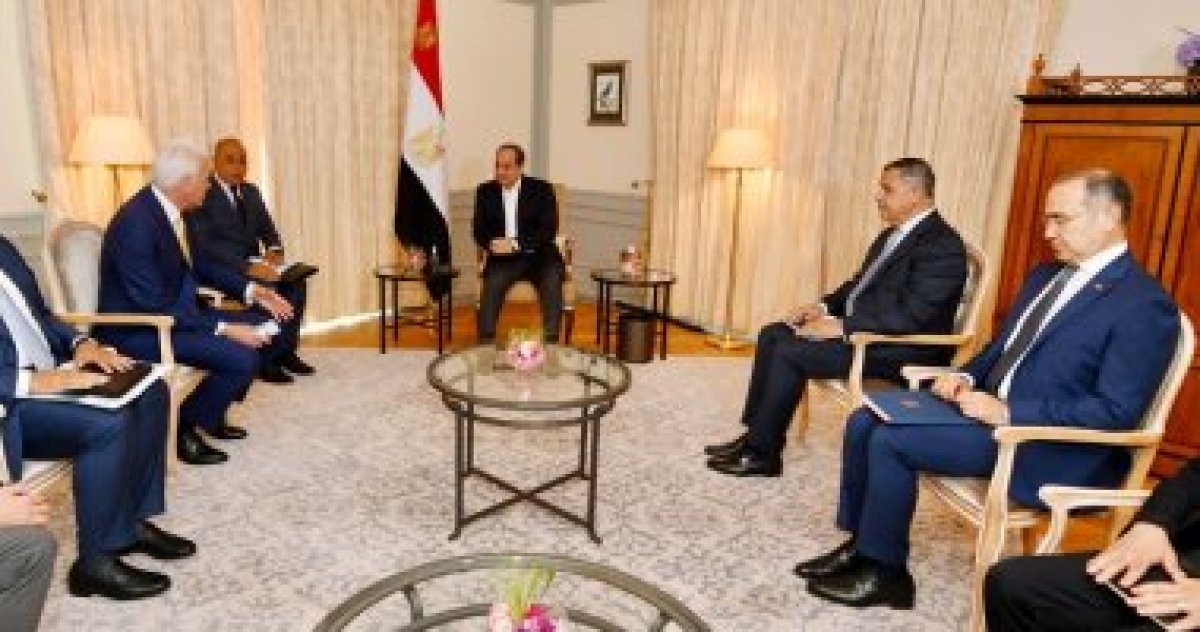 الرئيس السيسى يستقبل رئيس "لورسن" الألمانية للصناعات البحرية