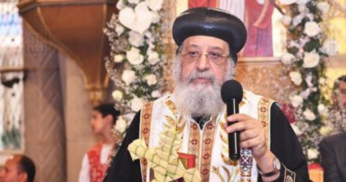 البابا تواضروس: نشكر المسلمين والمسيحيين لجهودهم بحريق كنيسة أبو سيفين