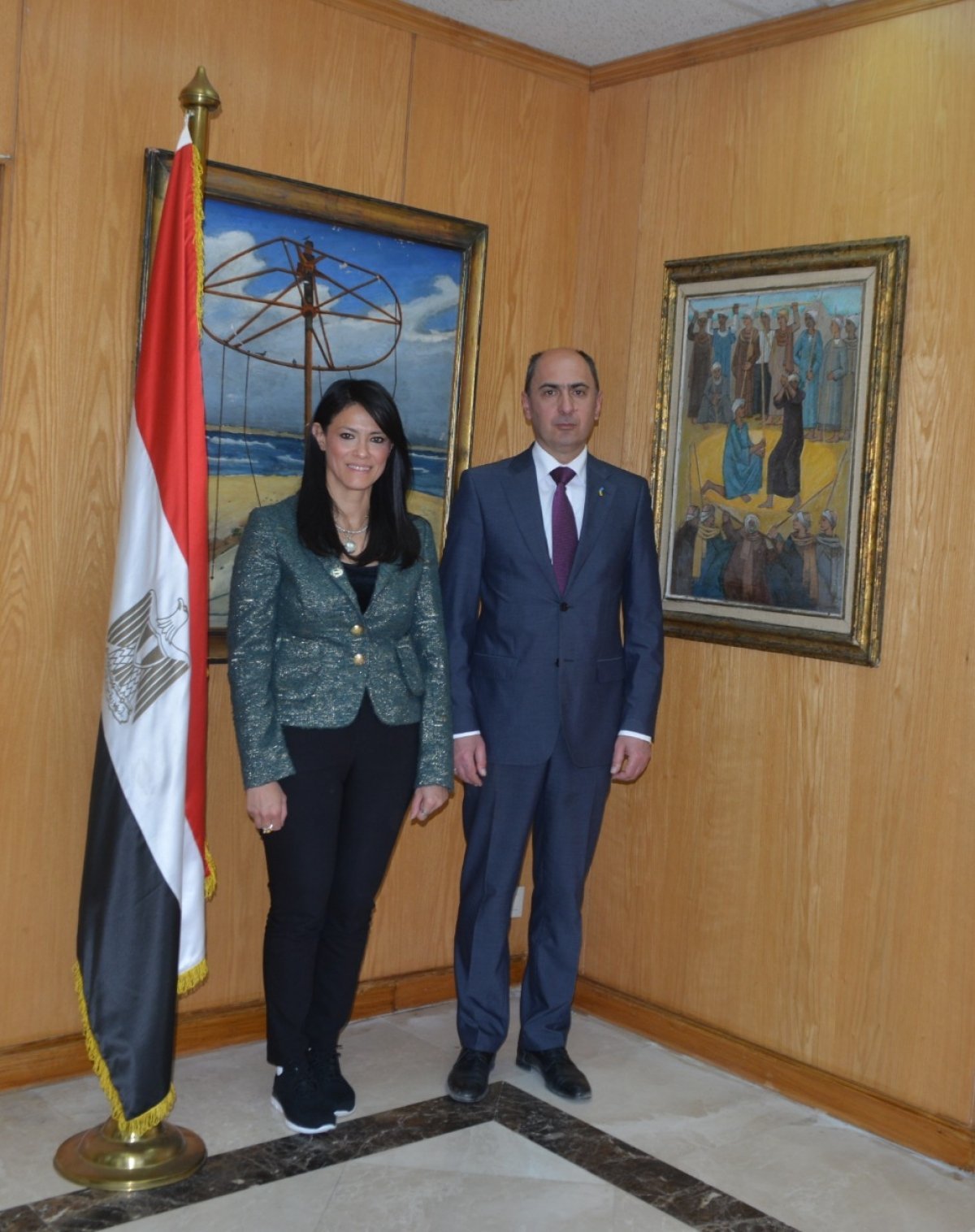 وزيرة السياحة تلتقى السفير الأوكرانى لبحث سبل التعاون فى مجال السياحة