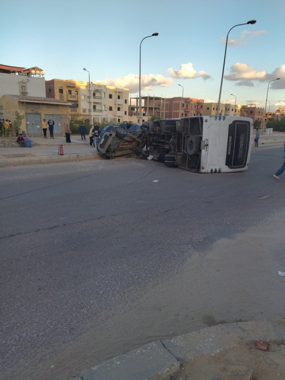  حادث مرورى  اليم  بحدائق اكتوبر منطقه 66 