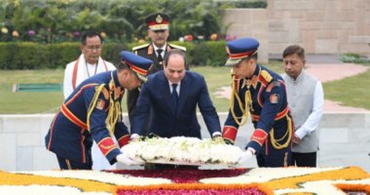 عزف السلام الوطنى المصرى باحتفالات الهند بعيد الجمهورية بحضور الرئيس السيسى