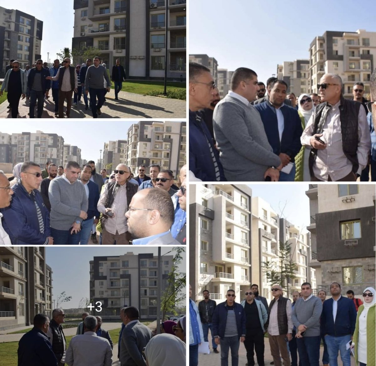 مسؤولو الإسكان يتفقدون المشروعات الجارية بـ مدينة الشيخ زايد