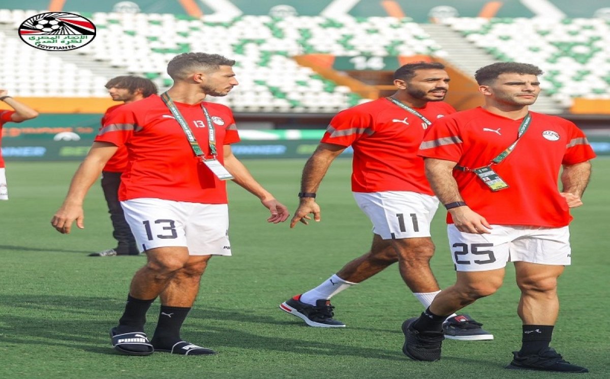 جولة تفقدية لمنتخب مصر في استاد "فليكس" قبل مواجهة موزمبيق