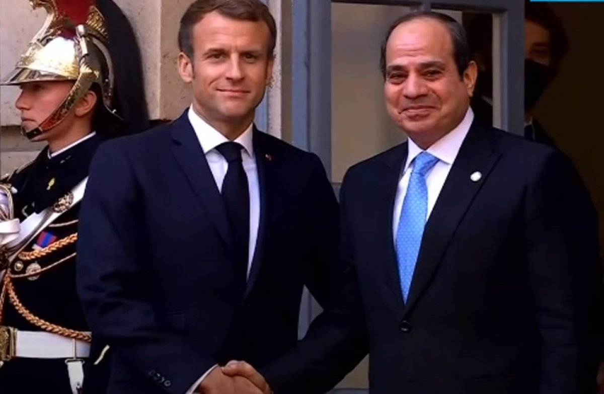 الرئيس السيسي ونظيره الفرنسي يحذران من خطورة توسع الصراع وضرورة وقف إطلاق النار بغزة