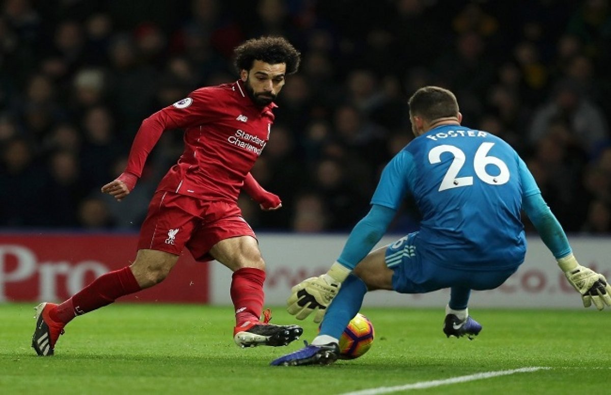 أحرز النجم المصري محمد صلاح هدف ليفربول الأول في مرمى واتفورد في الدقيقة67،