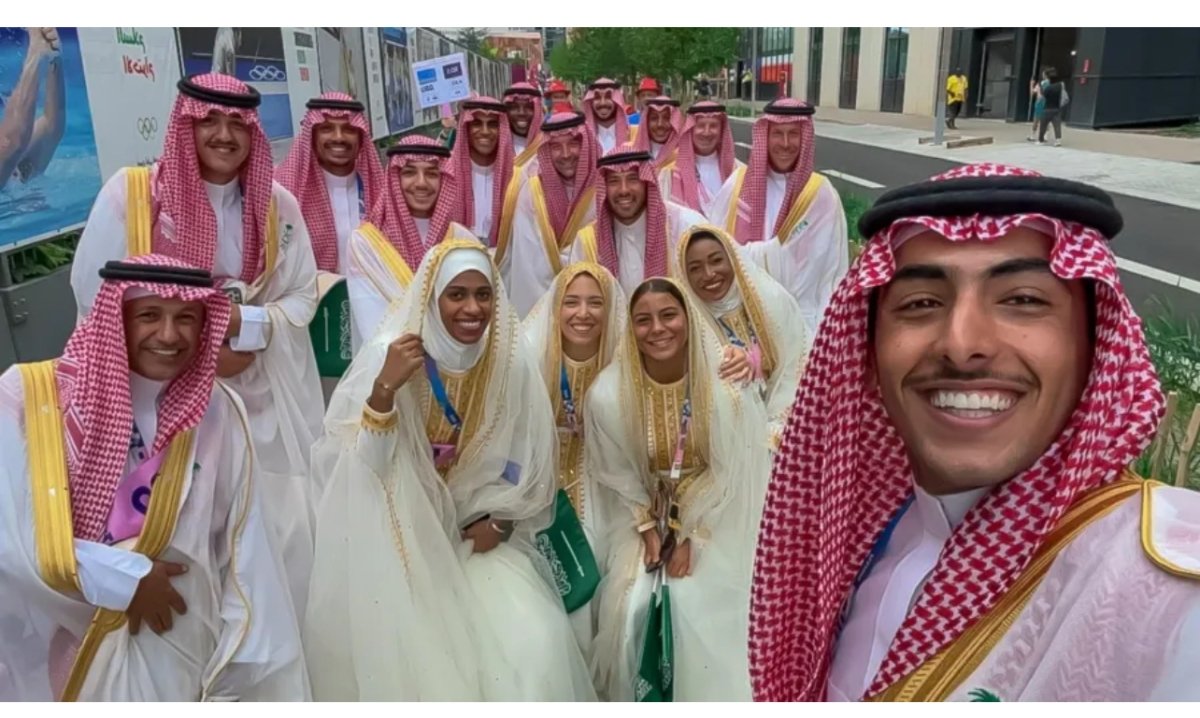 بعثة المملكة تظهر بالزي السعودي في حفل افتتاح أولمبياد ‎باريس 2024