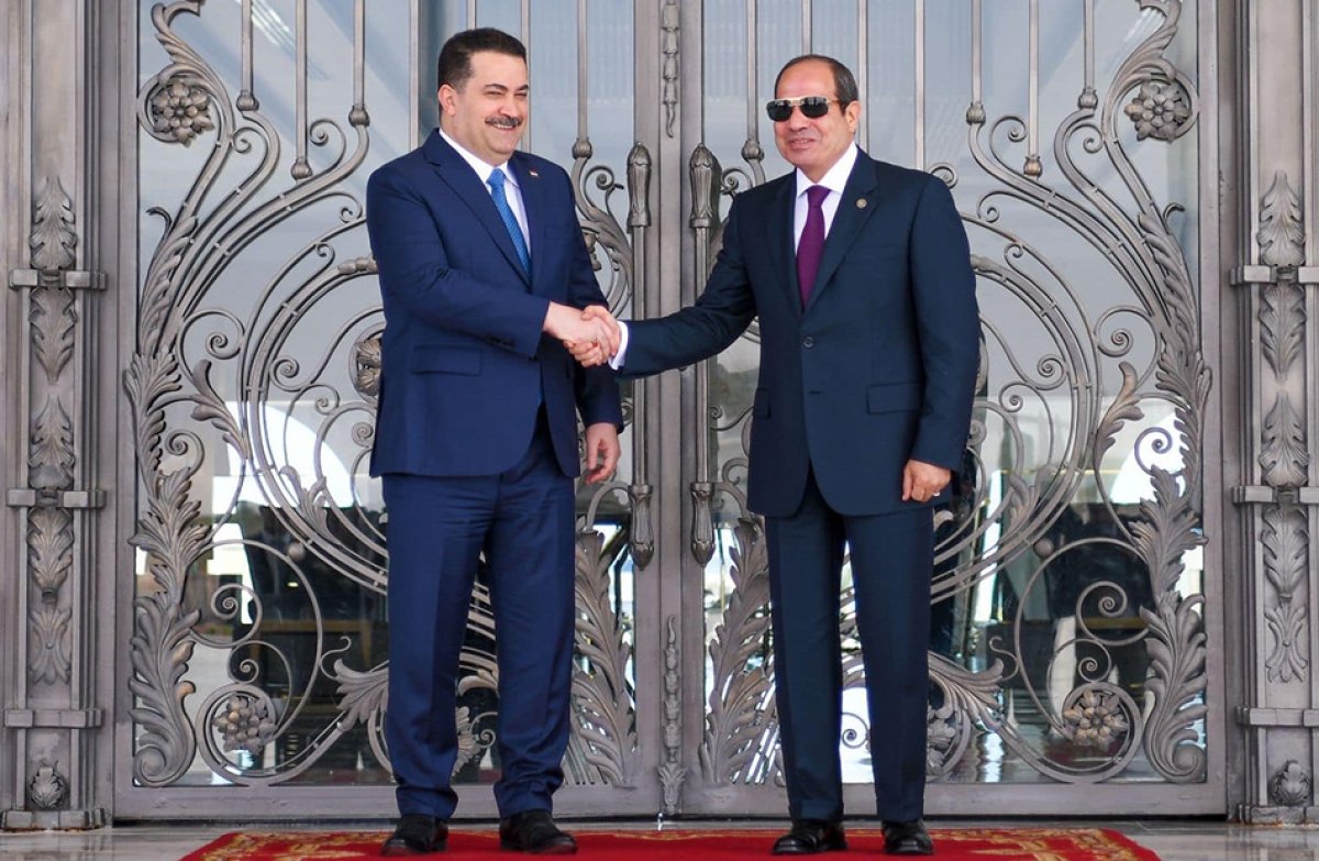 المتحدث الرئاسي ينشر صور استقبال الرئيس السيسي رئيس الوزراء العراقي