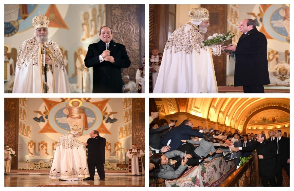 المتحدث الرئاسي ينشر صور مشاركة الرئيس السيسي باحتفالية عيد الميلاد المجيد 2025