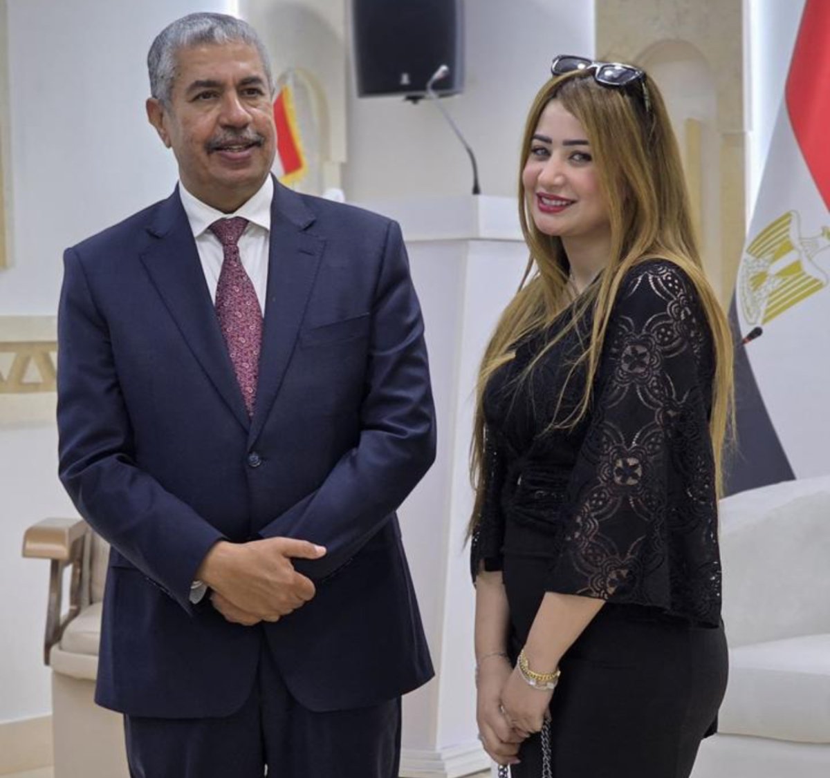 إسراء رجب تعقد لقاءً مثمرًا مع سعادة السفير اليمني خالد محفوظ 