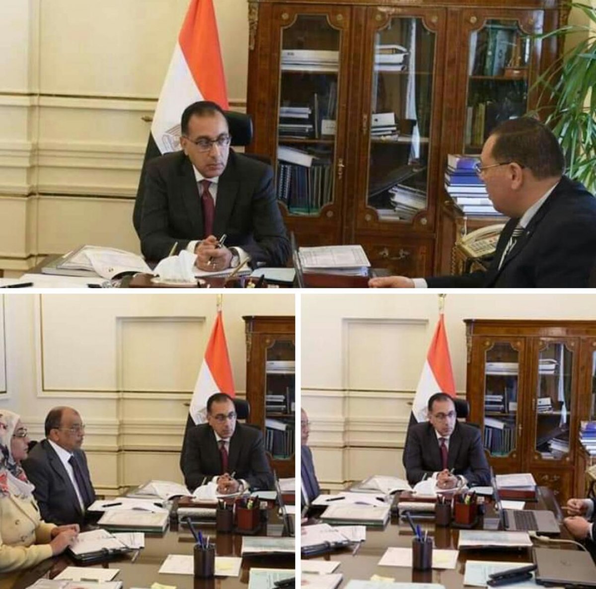 رئيس مجلس الوزراء يستعرض مع محافظ الشرقيه موقف تنفيذ المشروعات على أرض المحافظه