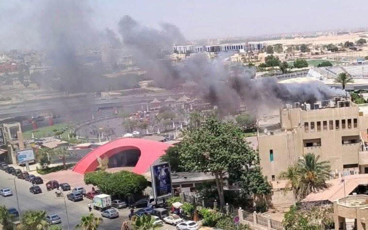 حريق بالمبني الإداري بمقر النادي الأهلي في مدينة نصر