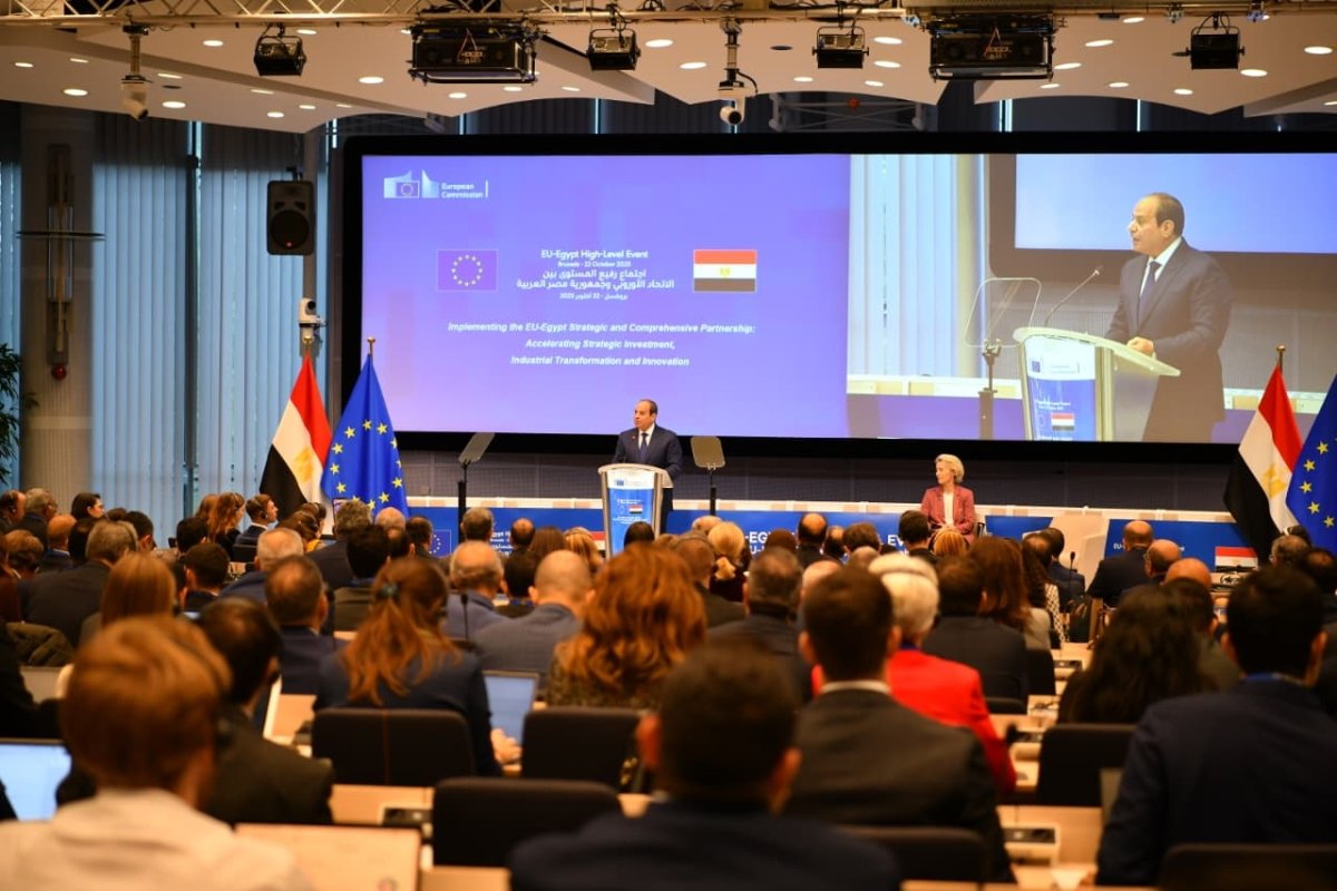 نص كلمة الرئيس السيسي خلال مشاركته في الحدث الاقتصادي المصاحب للقمة المصرية الأوروبية الأولى