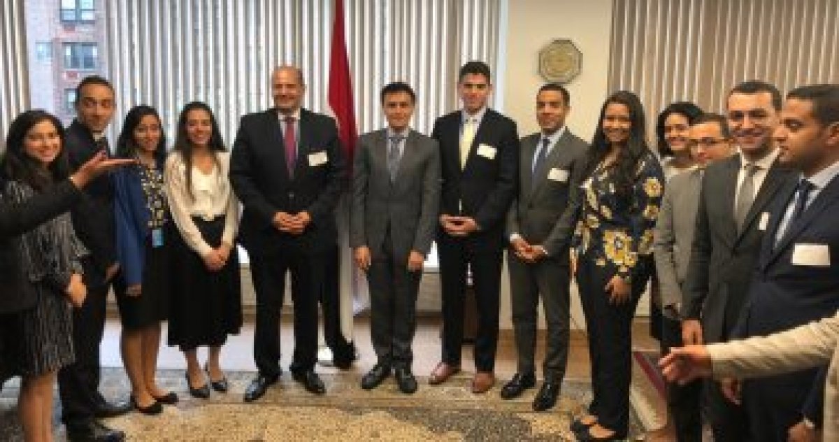 قنصل مصر بنيويورك يستقبل مدير المعهد الدبلوماسى للخارجية و13 ملحقا جديدا