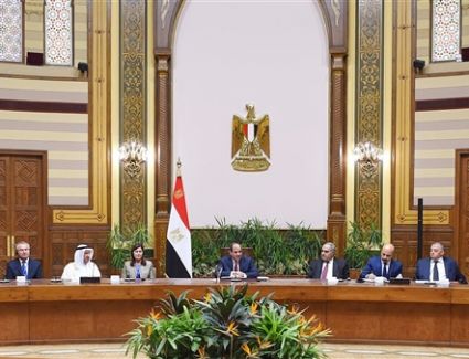 السيسي يلتقي رؤساء وممثلي المحاكم الدستورية والعليا