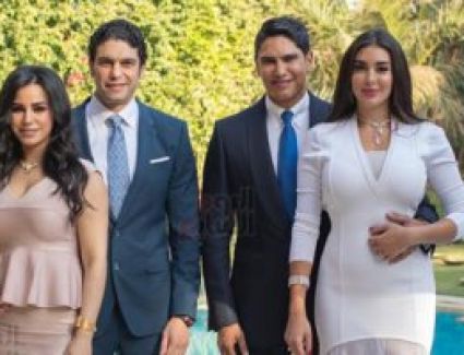 عقد قران رجل الأعمال أحمد أبو هشيمة، على الفنانة ياسمين صبرى، فى أجواء بسيطة بحضور أفراد الأسرتين.