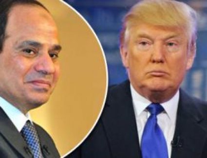 ترامب يرحب في اتصال مع السيسى بجهود مصر لتحقيق التسوية السياسية بليبيا