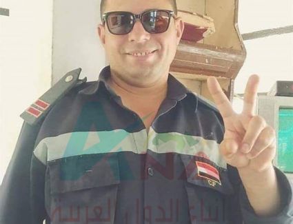 استشهاد الكابتن فتحي عبدالحميد اثر حادث اليم أثناء عبوره طريق طنطا السريع.