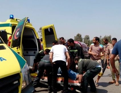 لقي 8 أشخاص مصرعهم في حادث تصادم بالطريق الإقليمي في بنها