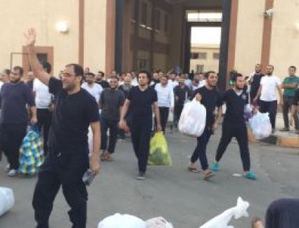 ودع 676 سجينا السجون بموجب عفو رئاسي، وذلك استكمالاً لتنفيذ قرار رئيس الجمهورية رقم "455/ 2018"