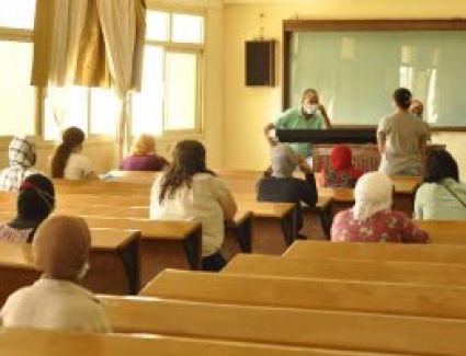 2884 طالبا وطالبة يؤدون اختبارات القدرات بكليات جامعة المنيا.. صور