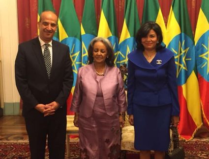 السفير المصري بأديس أبابا يقدم أوراق اعتماده لرئيسة إثيوبيا