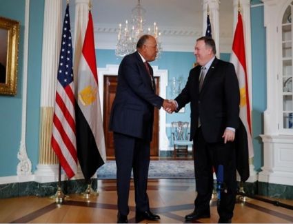 مؤتمر صحفي لوزيري خارجية مصر وأمريكا