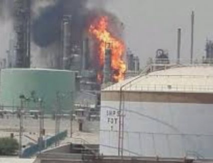 إندلاع حريق بوحدة إزالة الكبريت في مصفاة ميناء الأحمدي